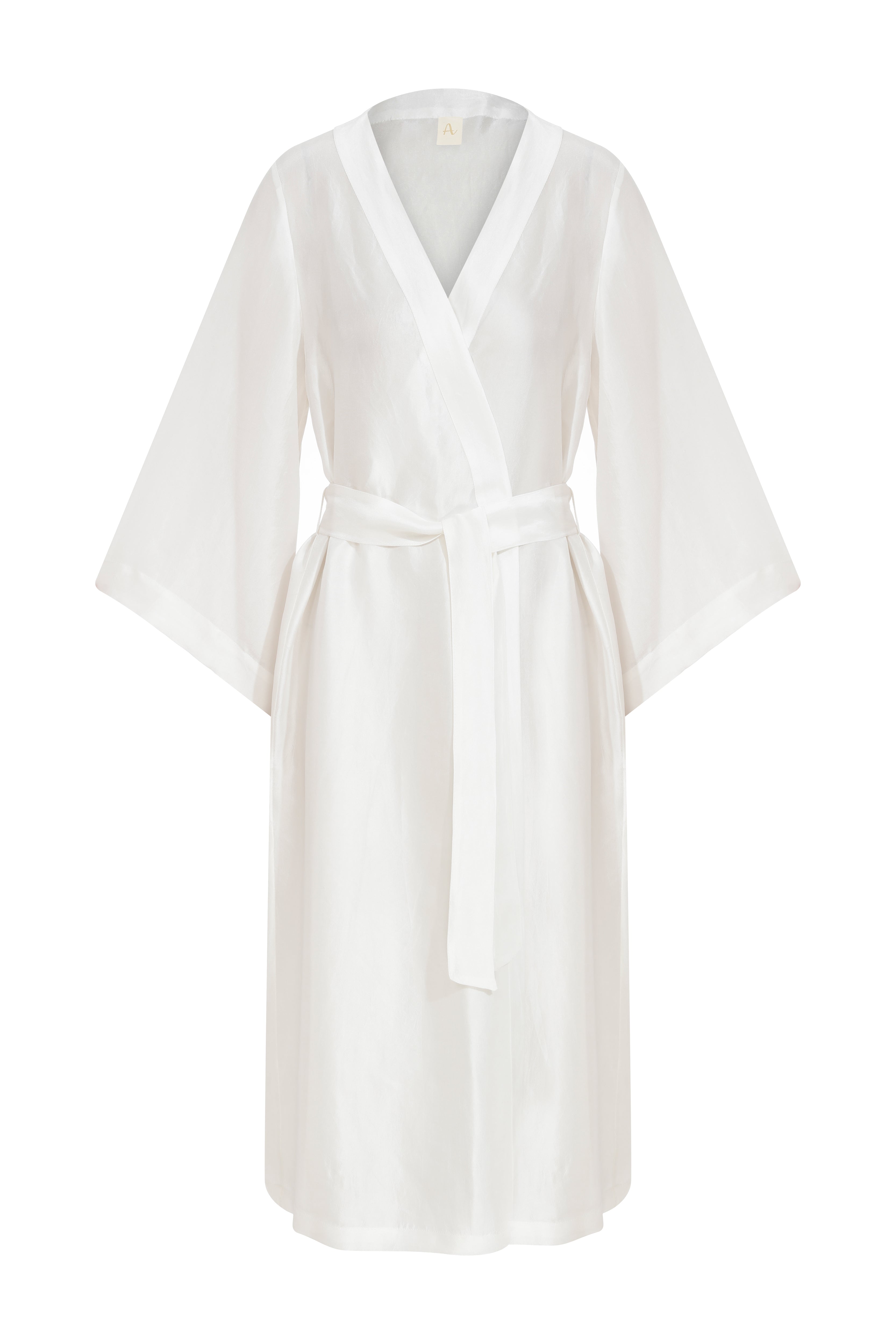 Dahlia Long Classic Silk Robe