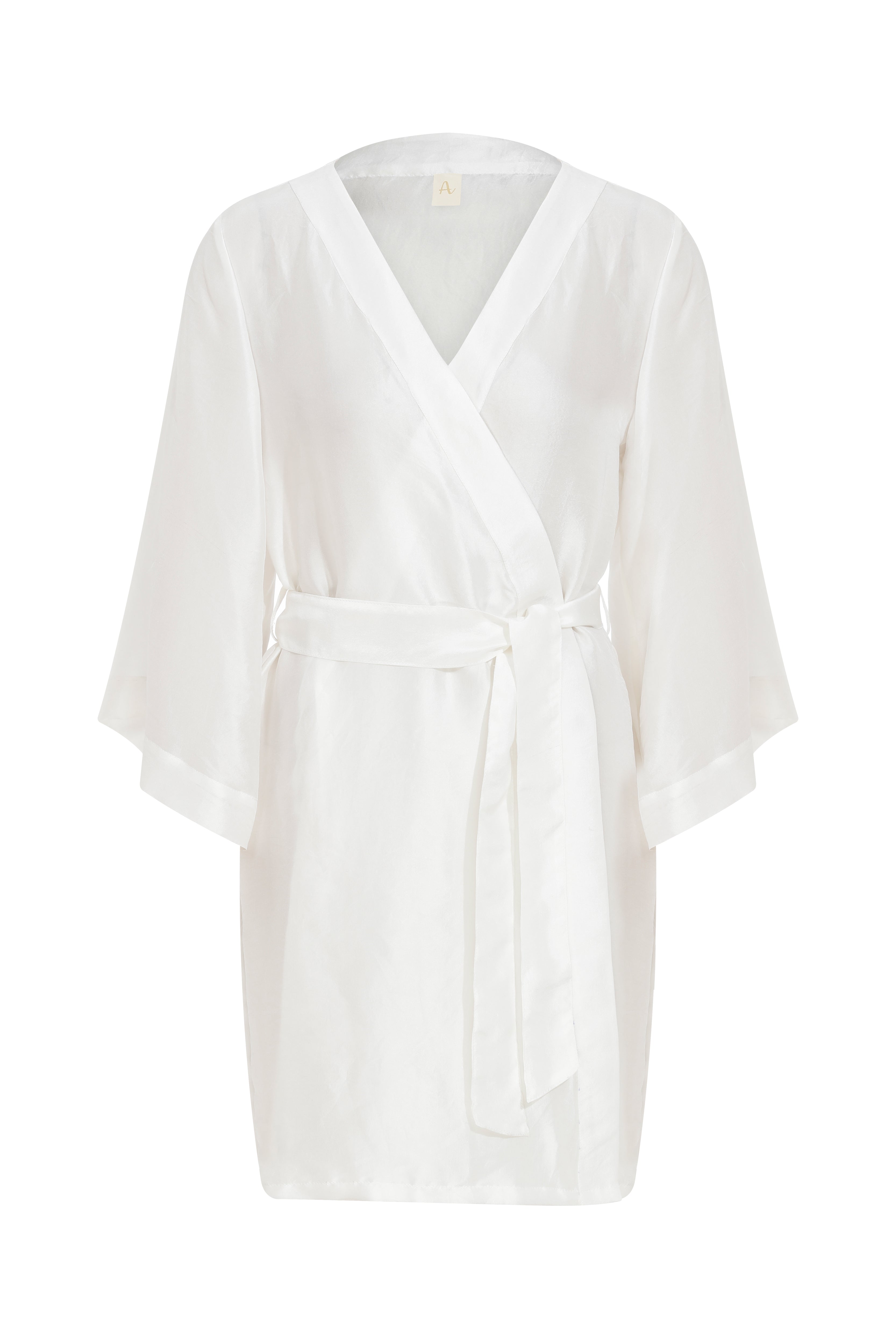 Dahlia Short Classic Silk Robe