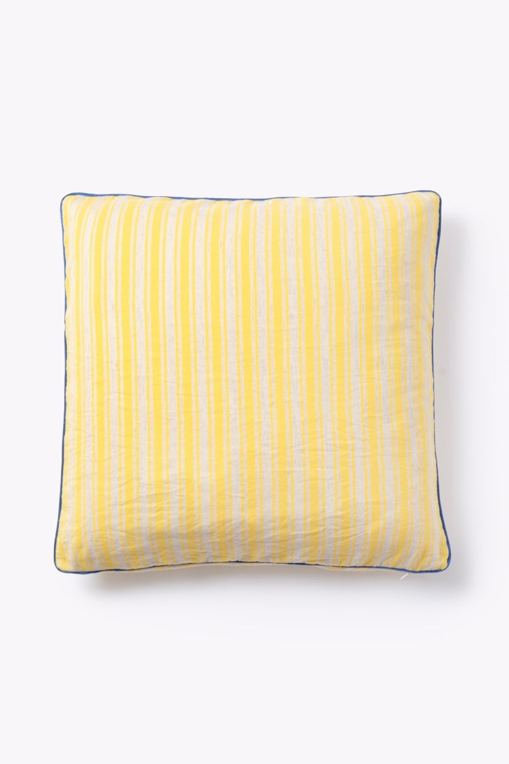 Odemis Pillows-Bold Yellow/Ecru Stripes