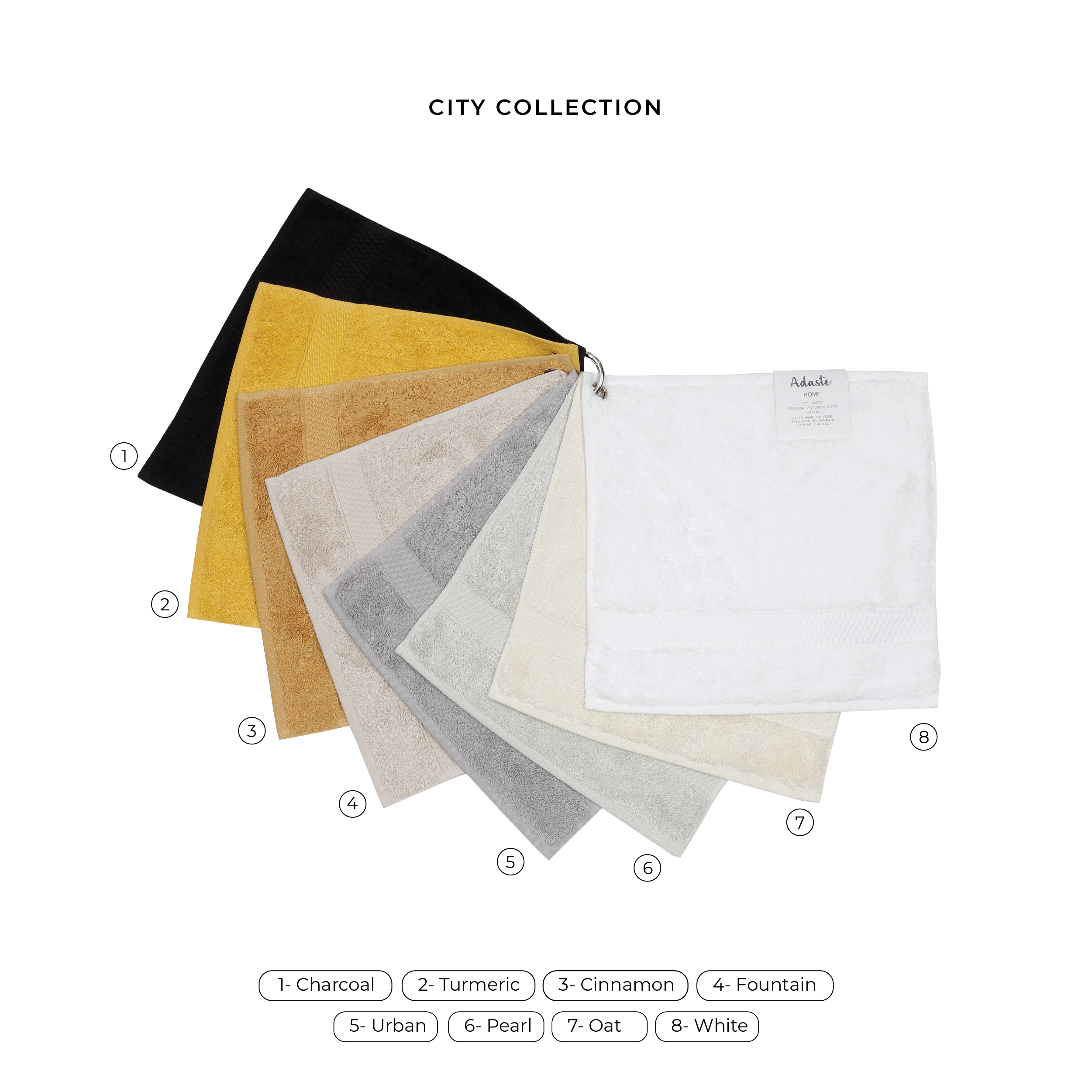 City Towel Collection-Sample Ring