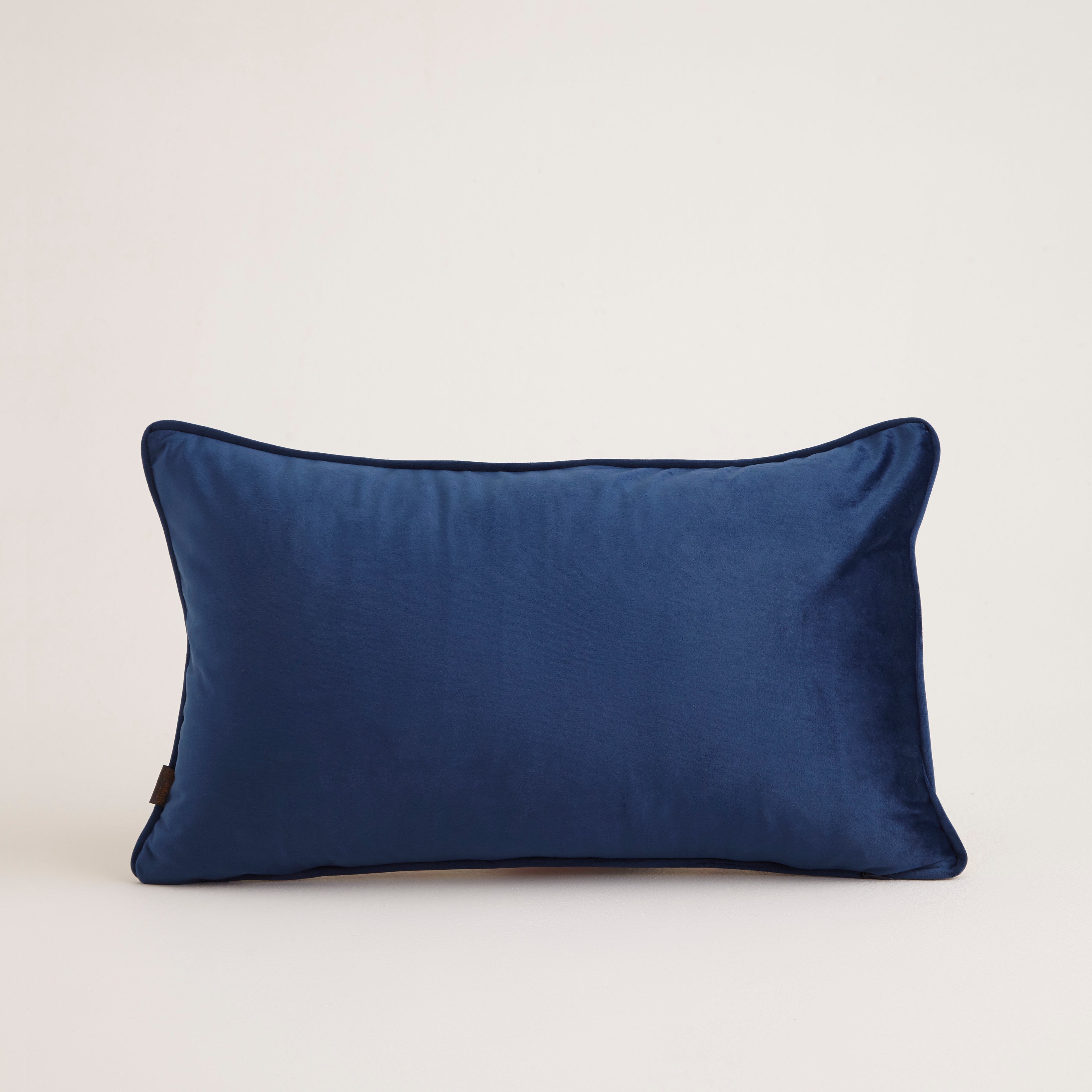 blue pillow back