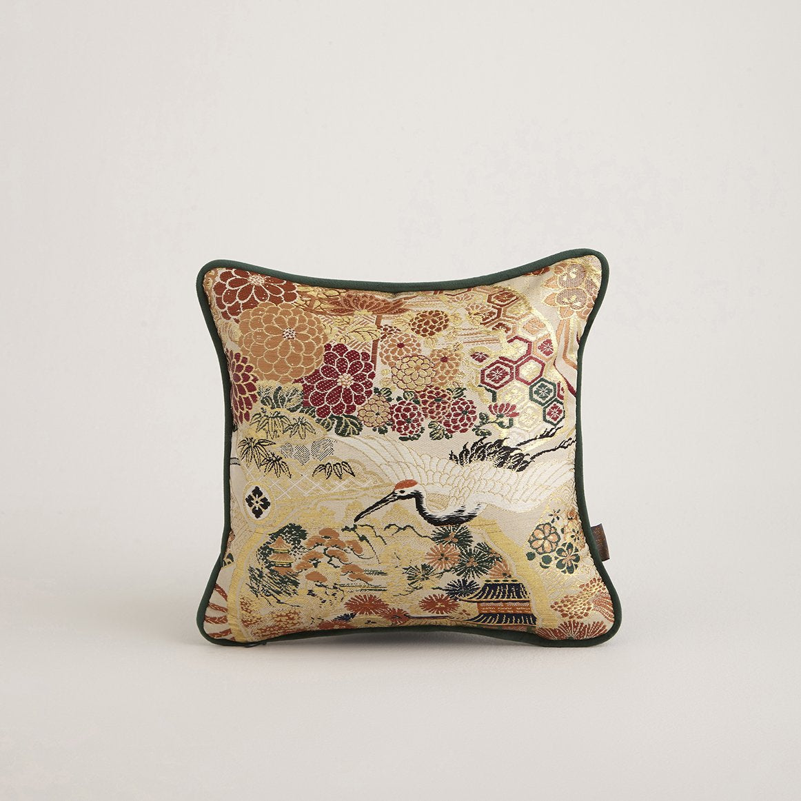 crane design on japanese pillows