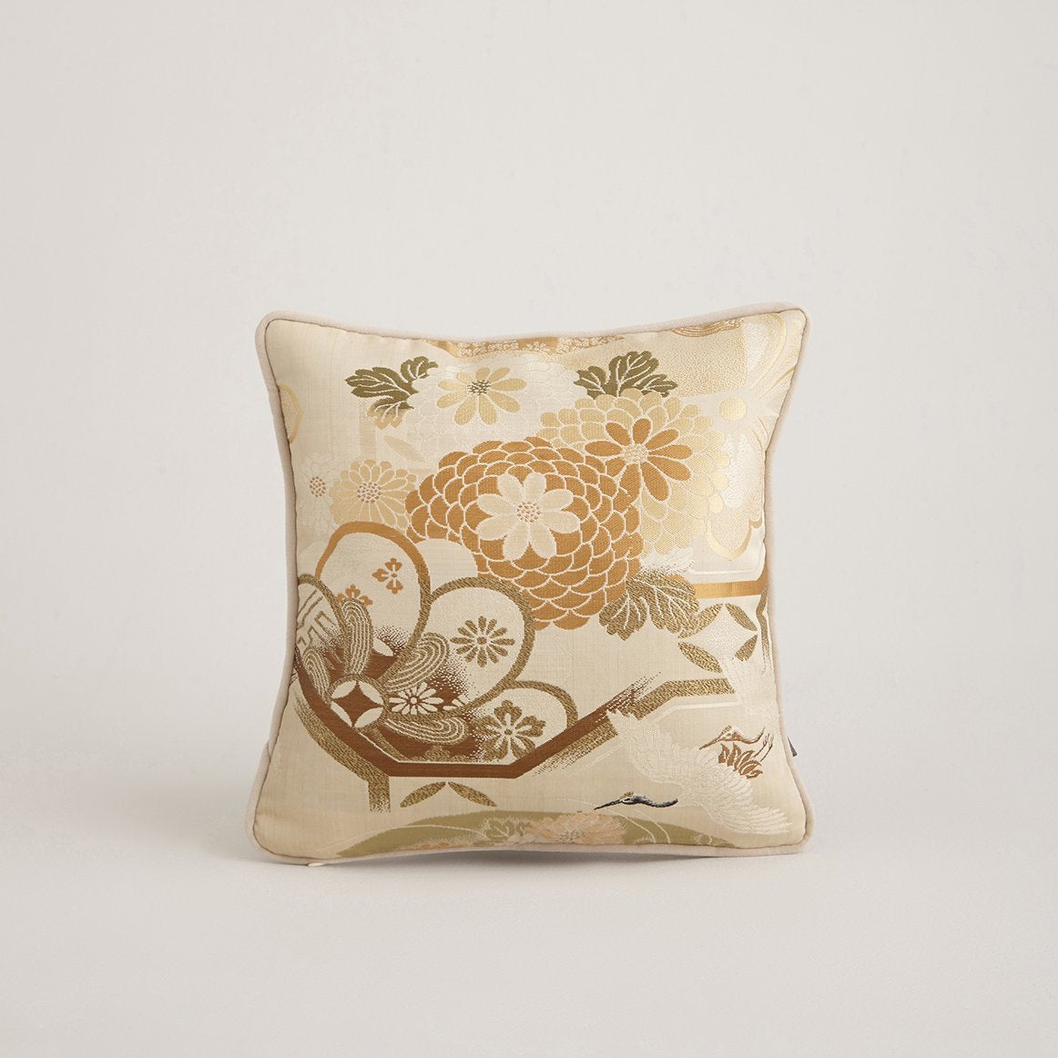 floral design on a japanese pillow